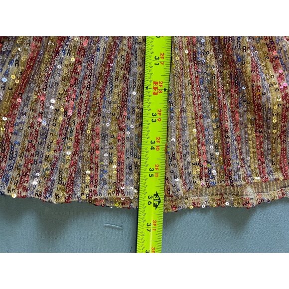 Julia Jordan Multicolor Sequin Shift Dress Sz 8 Event Paty NYE Coquette - Picture 3 of 13